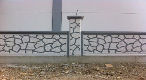 EFE - 003 KLASİK TAŞ DESEN Bahçe Duvarı Beton Kalıp